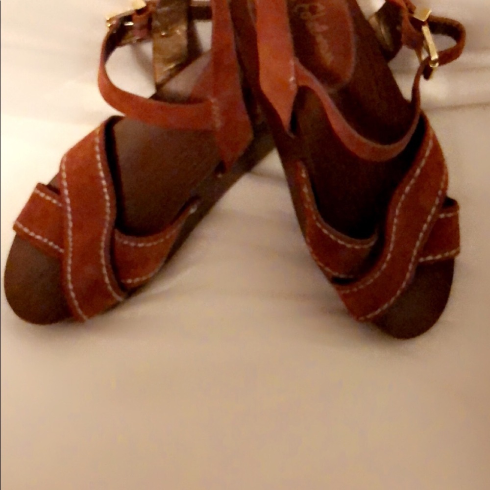 SAM EDELMAN Chunky Platform Suede Brylee Sandals, 9M